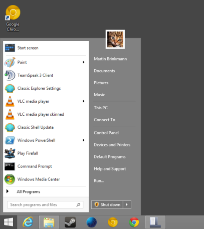 Start Menu