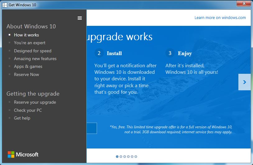 Windows 10 Upgrade